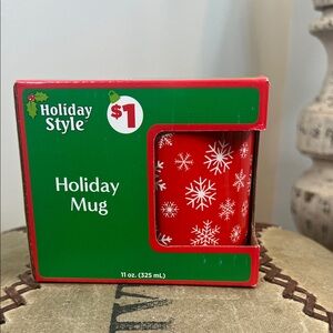 Red Snowflake Mug